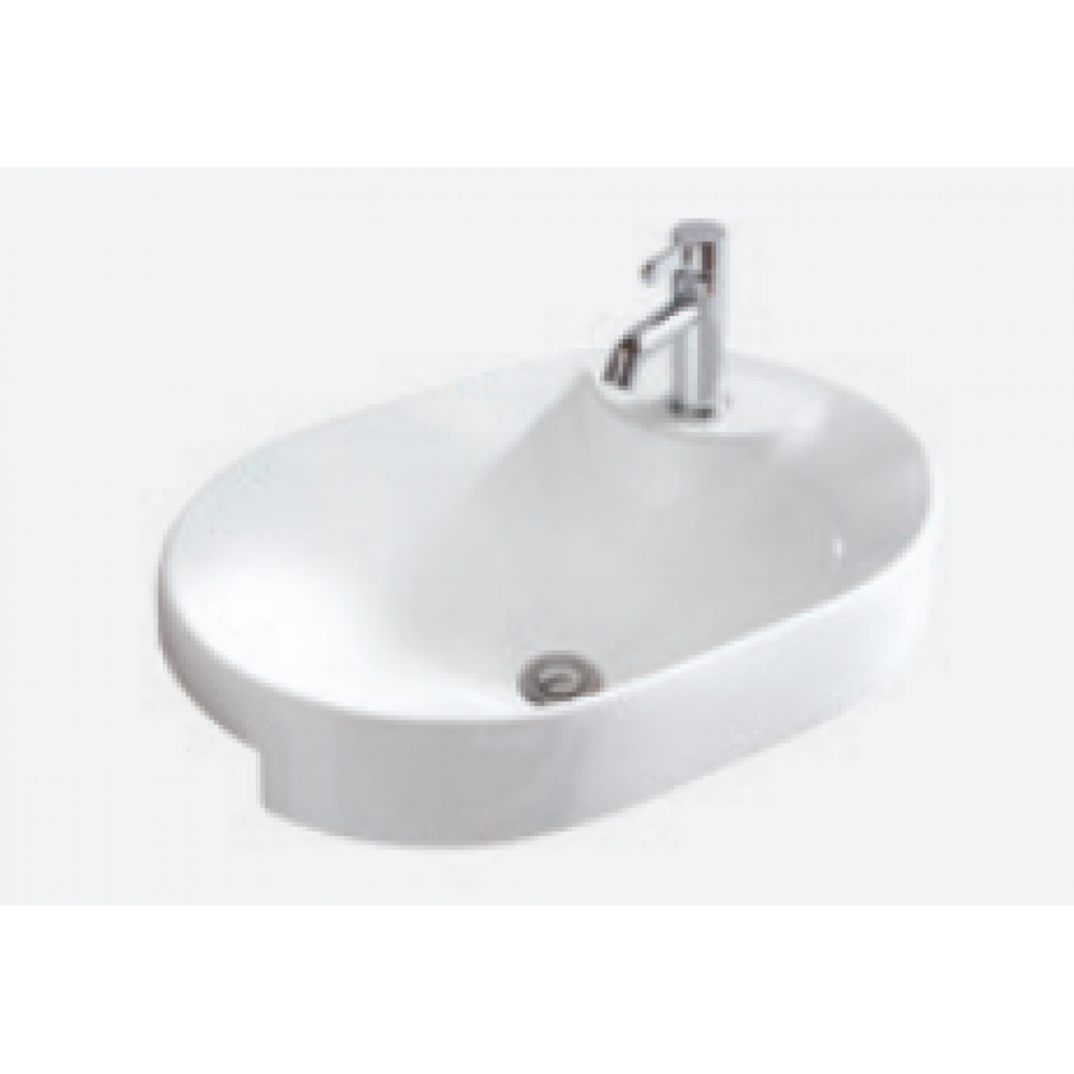 Kohler K-31702T-0 CHALICE 半崁式浴室面盆 | 時尚優雅